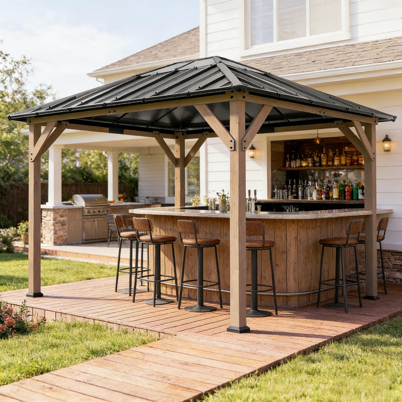 Spacious Outdoor Hardtop Gazebo, photo 5 of 8