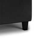 Avalon - Tray Storage Ottoman With Lift Up Lids - Midnight Black by HouseOfZazla
