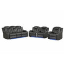 Benz - Power Recliner Set With LED Lighting And USB Charging