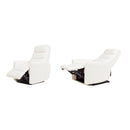 Bloomy - High Back Power Recliner Motion Chair - Chiffon White by HouseOfZazla