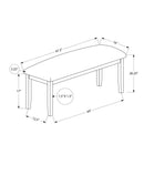 Rectangular Upholstered Hallway Bench - Transitional Design by HouseOfZazla