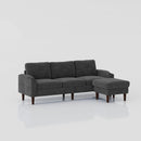 3 Seater Convertible Combination L Shaped Sofa With Footstools With Storage by Unique Piece Furniture