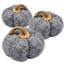 Pumpkin Ornament Decor For Holiday Harvest Festival Fall Festival & Thanksgiving (Set of 3) by HouseOfZazla