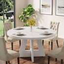 Round Dining Cross Base Kitchen Table by HouseOfZazla
