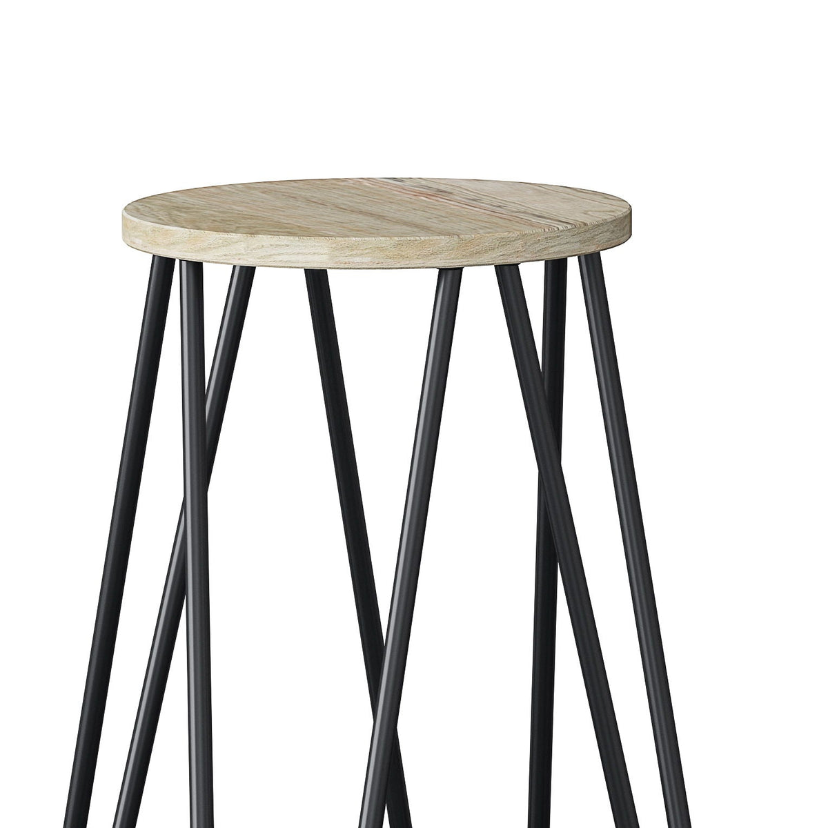 Simeon - Multifunctional Metal Stool With Wood Seat, photo 24 of 27