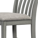 5-piece Counter Height Dining Table Set with Built-in Storage Shelves,Grey(OLD SKU W504S00143)