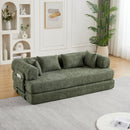 Convertible Sleeper Sofa Bed With Cylindrical Pillow by HouseOfZazla