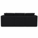 Compressed Modular Sectional Sofa with Ottoman
