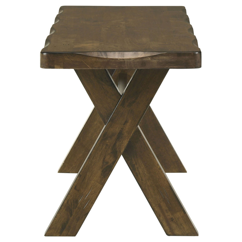 Alston 47-inch Solid Wood Dining Bench Knotty Nutmeg, photo 5 of 7
