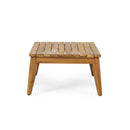 Hueber Outdoor And Rope 4 Seater Chat Set With Cushions - Teak by HouseOfZazla