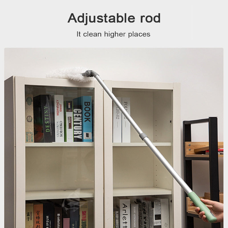 Long Handle Duster With Extension Bar, Home Dust Collector - White, photo 5 of 10
