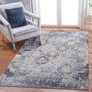 Payas - 6' X 9' Traditional Area Rug - Gray / Blue by HouseOfZazla