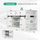 75 Gallon Fish Tank Stand with LED Light & Power Outlets