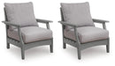 Cove Beach - Lounge Chair With Cushion (Set of 2) - Gray by Unique Piece Furniture