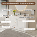 43" Bathroom Vanity Multi Functional Cabinet - White by Unique Piece Furniture