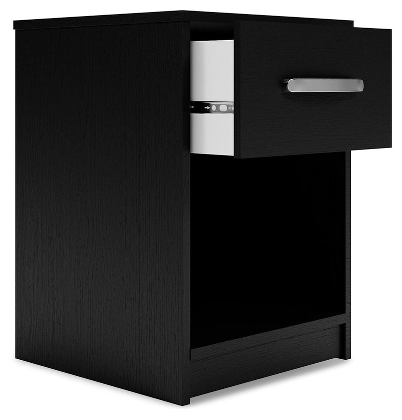 Finch - One Drawer Night Stand - 23" Height - Black, photo 7 of 7