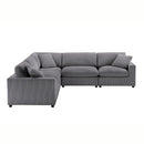Chelsea - Modular 5 Piece Sectional by HouseOfZazla