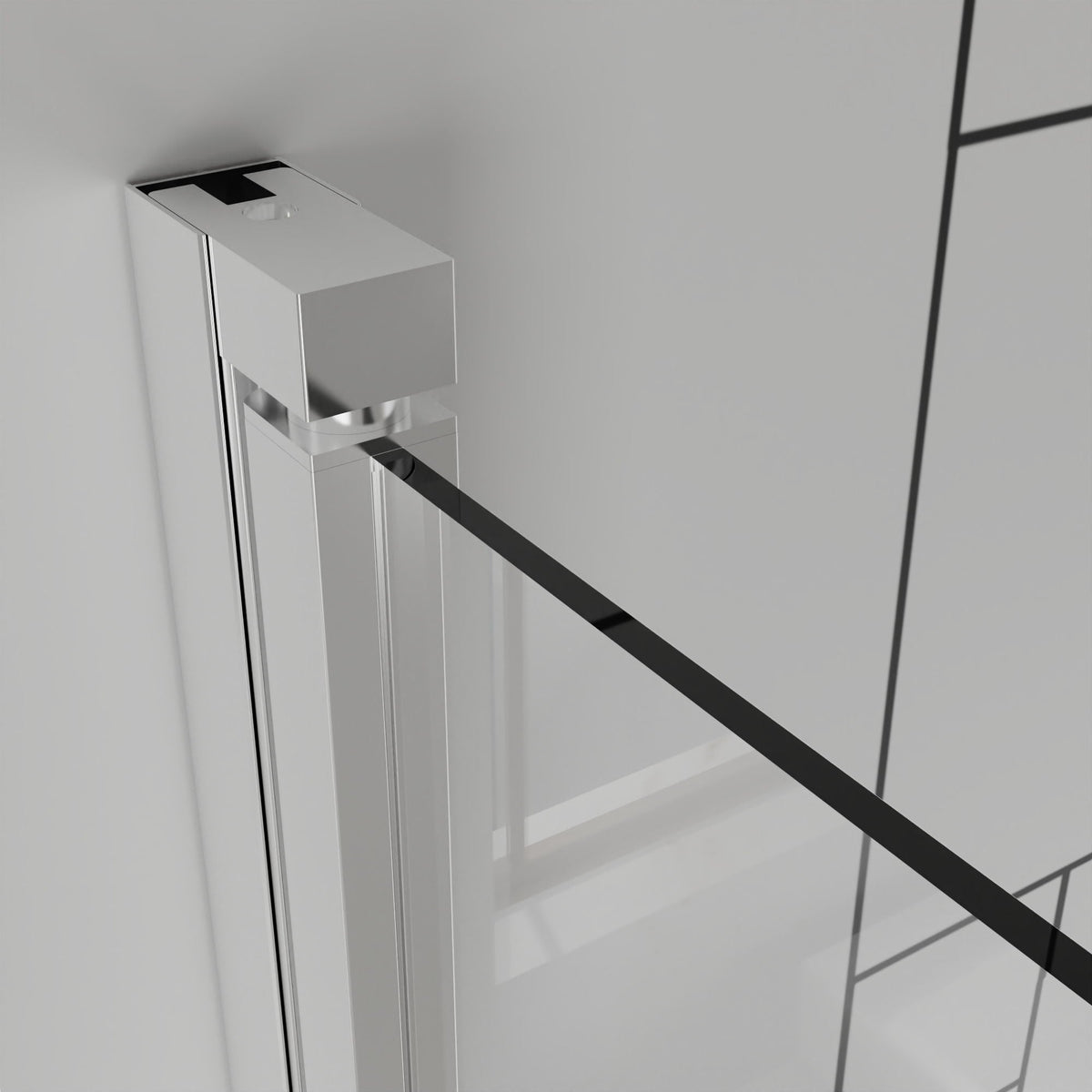 Frameless Bi Fold Shower Doors 30" W X 72" H - Chrome, photo 9 of 10