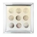 Ares Crystal Mirror Framed Wall Art on Mellow Golden Tint Background by HouseOfZazla