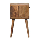 Mini Chestnut Curve Lower Bedside Nifhtstand by Unique Piece Furniture
