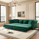 3 In 1 Pull Out Sofa Bed With Movable Ottoman