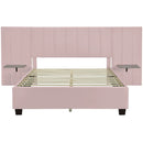 Upholstered Platform Bed With Big Headboard by HouseOfZazla