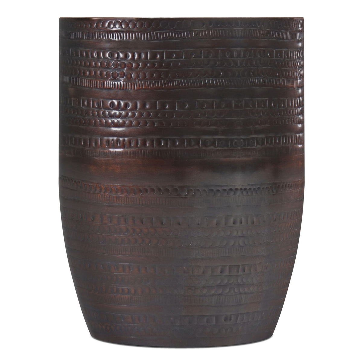 Johnsen - Handcrafted Large Metal Accent Table, photo 18 of 25