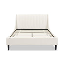 Aspen - Vertical Tufted Modern Headboard Platform Bed Set by HouseOfZazla