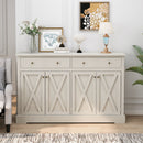 Vintage Sideboard With 2 Drawers And Four Doors For Living Room by HouseOfZazla