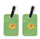 Gerber Daisy Orange Luggage Tag