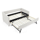 Upholstered Daybed With Trundle With Vertical Stripes by HouseOfZazla
