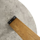 A modern and practical circular dining table. Made of MDF tabletop and wooden MDF table legs. Suitable for living room and bedroom. 42 inches x 42 inches x 30 inches