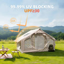 6.3m² Inflatable Camping Tent with Clear Skylight and 420D Oxford Waterproof Fabric by HouseOfZazla