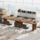 Executive Desk, Vintage Computer Workstation With Thickened Tabletop