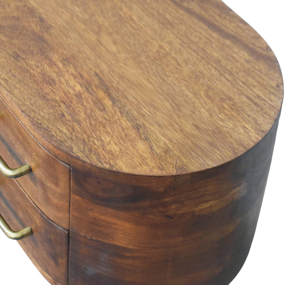 Solid Wood Valenza Curved Media Unit, photo 6 of 10