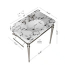 VICI 36" Bathroom Console Sink, Undermount Ceramic Vanity Basin by HouseOfZazla