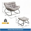 Egg Rocking Chair With Ottoman by HouseOfZazla
