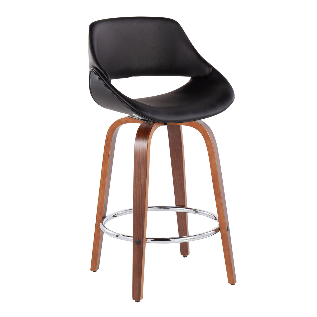 Mid-Century Modern Fixed-Height Counter Stool, photo 7 of 10
