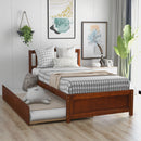 Platform Bed Wood Bed Frame With Trundle by HouseOfZazla