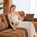Modern Sofa & Pillows, Textured Cover, High Rebound Cushions by HouseOfZazla