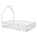 House Platform Bed With Guardrail by HouseOfZazla