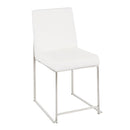 Fuji - Contemporary Modern Elegance High Back Dining Chair (Set of 2) by HouseOfZazla