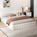 Upholstered Platform Bed With Headboard by HouseOfZazla