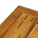 36" Outdoor Coffee Table 2-Shelf Acacia Wood Rectangular Buffet Storage Organizer Natural Finish Teak Patio, Deck, Lawn, Garden