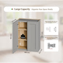 Gray Shaker Solid Wood Wall Cabinet with Soft-Close Doors by HouseOfZazla
