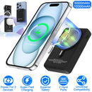 10000mAh Magsafe 3 In 1 Portable Charger PD22.5W Magnetic Fast Charger Fast Charging Power Bank Fit For IOS Phone 15/14 Samsung Galaxy S24 And More