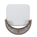Outdoor 26" Counter Height Metal Frame Counter Stools With Scallop Shaped Backrest & Water Resistant Cushions by HouseOfZazla