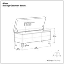 Afton - Large Storage Ottoman Bench by HouseOfZazla