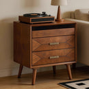 24" Nightstand with Charging Station and Two Drawers by HouseOfZazla