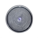 12.99' Gray Polyresin Outdoor Water Fountain with LED Light